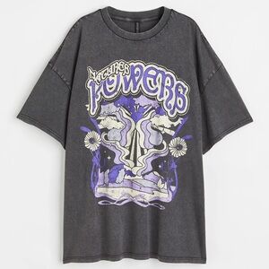 H&M Divided “Natures Powers” Graphic Oversized Tee